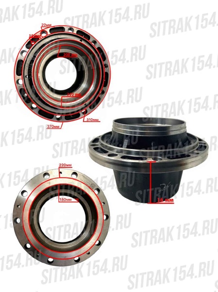 Ступица заднего моста MCP16 HOWO T5G Креатек 712W35701-0129 CK4087