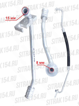 Трубка кондиционера SITRAK C7H (высокого давления) (542110) YG1600822110